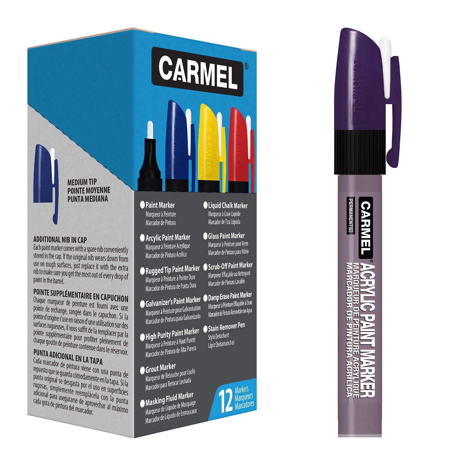 Marcador con Pintura Acrílica