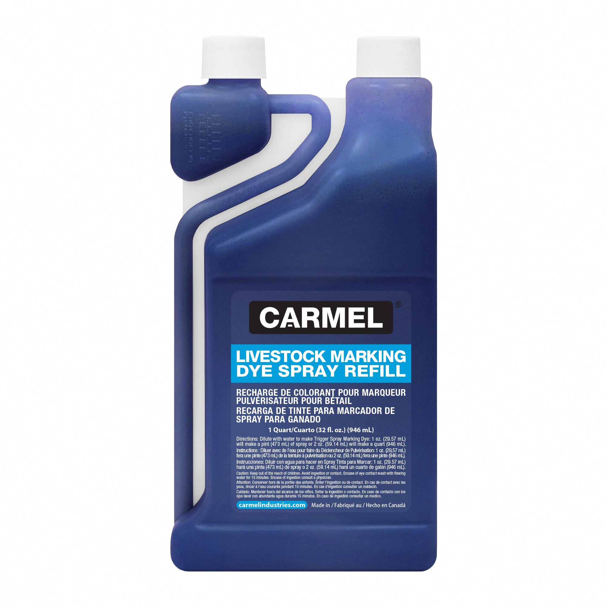 Recarga de spray de tinte para marcado de ganado