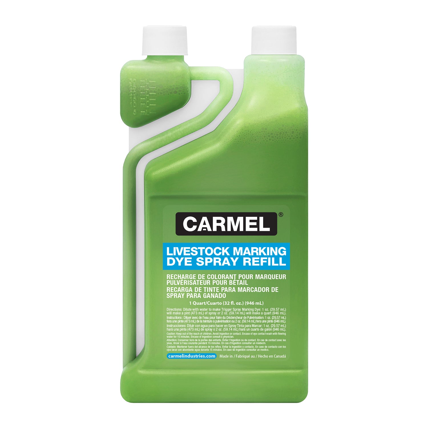 Recarga de spray de tinte para marcado de ganado