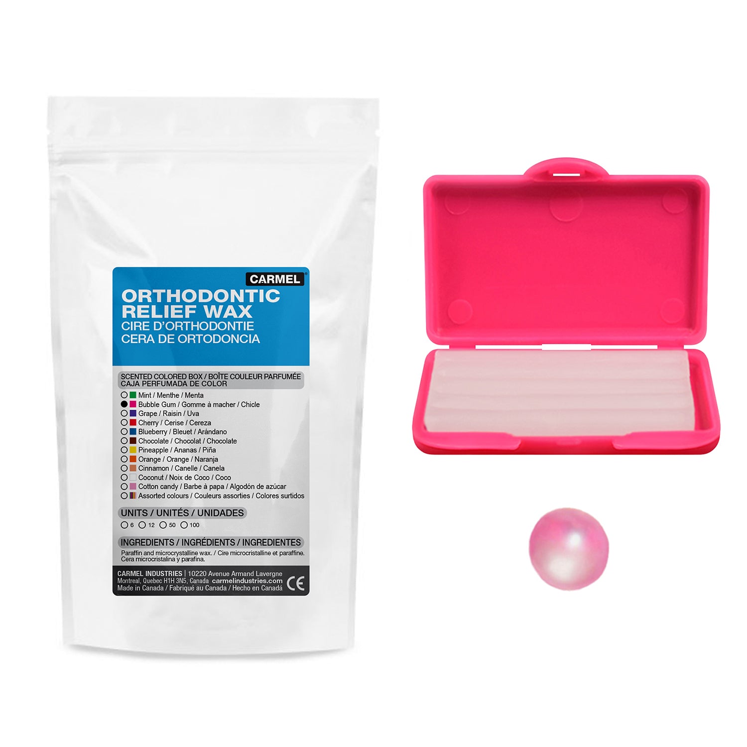 Orthodontic Wax - Scented Color Packet