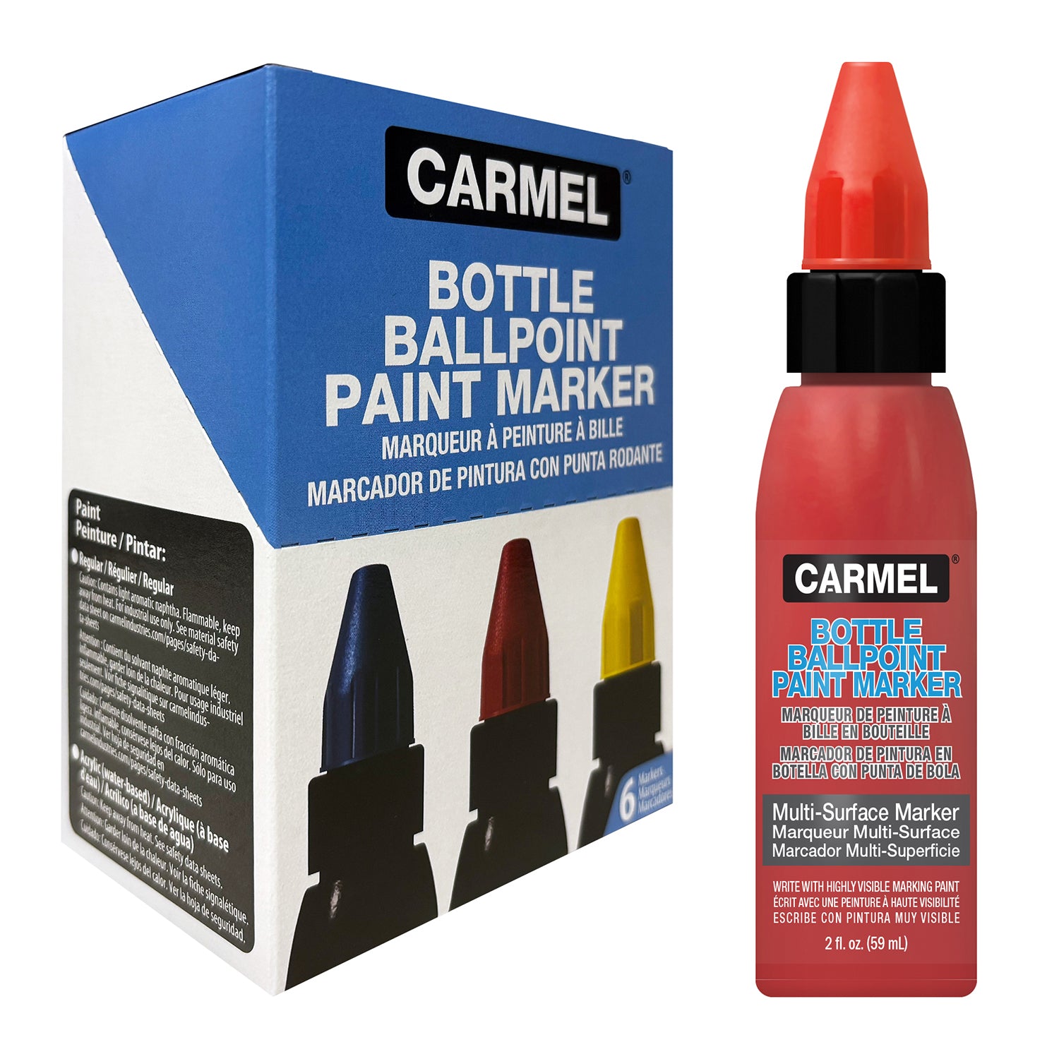 Marqueur de peinture à bille en bouteille