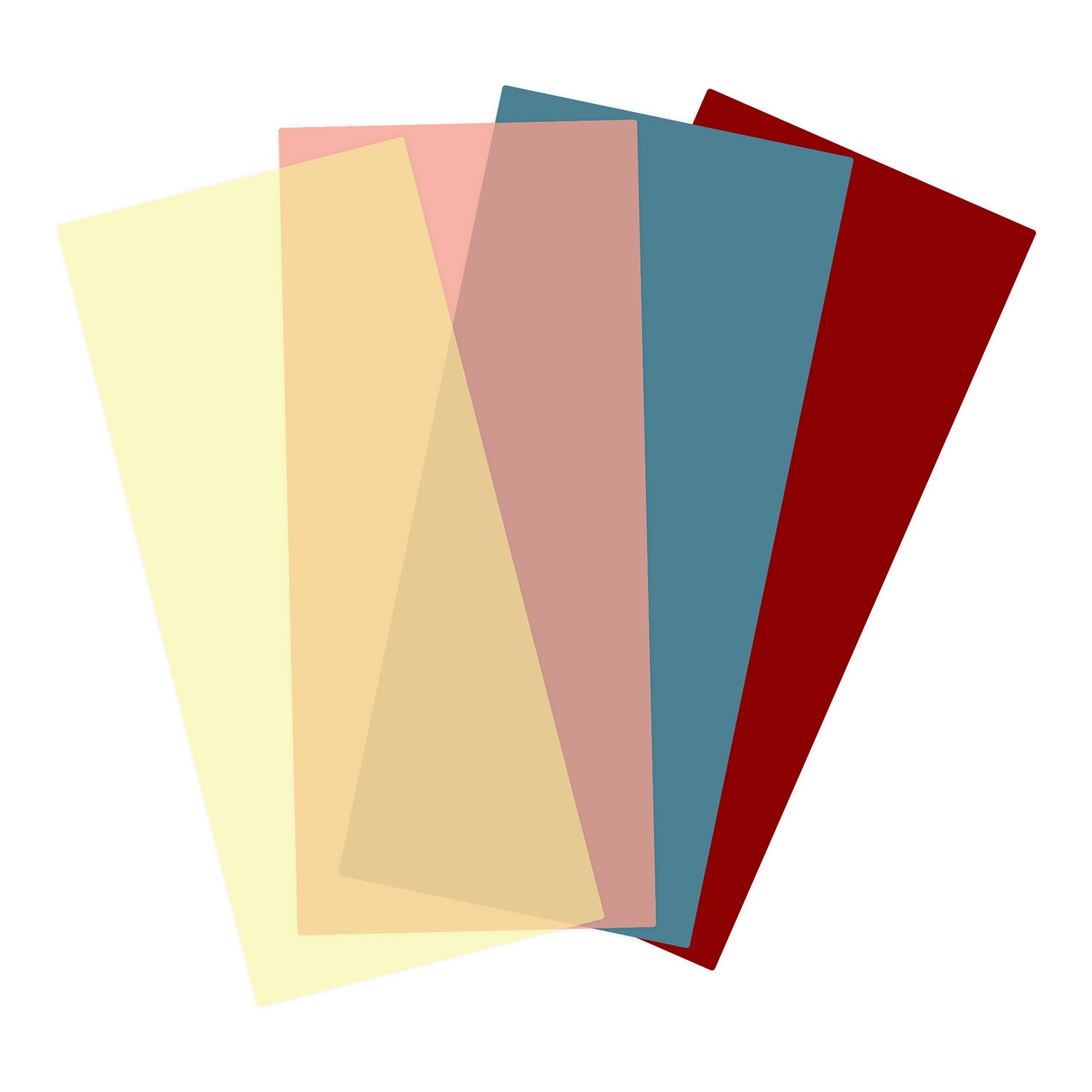 Feuilles de cire d'enregistrement de morsure.