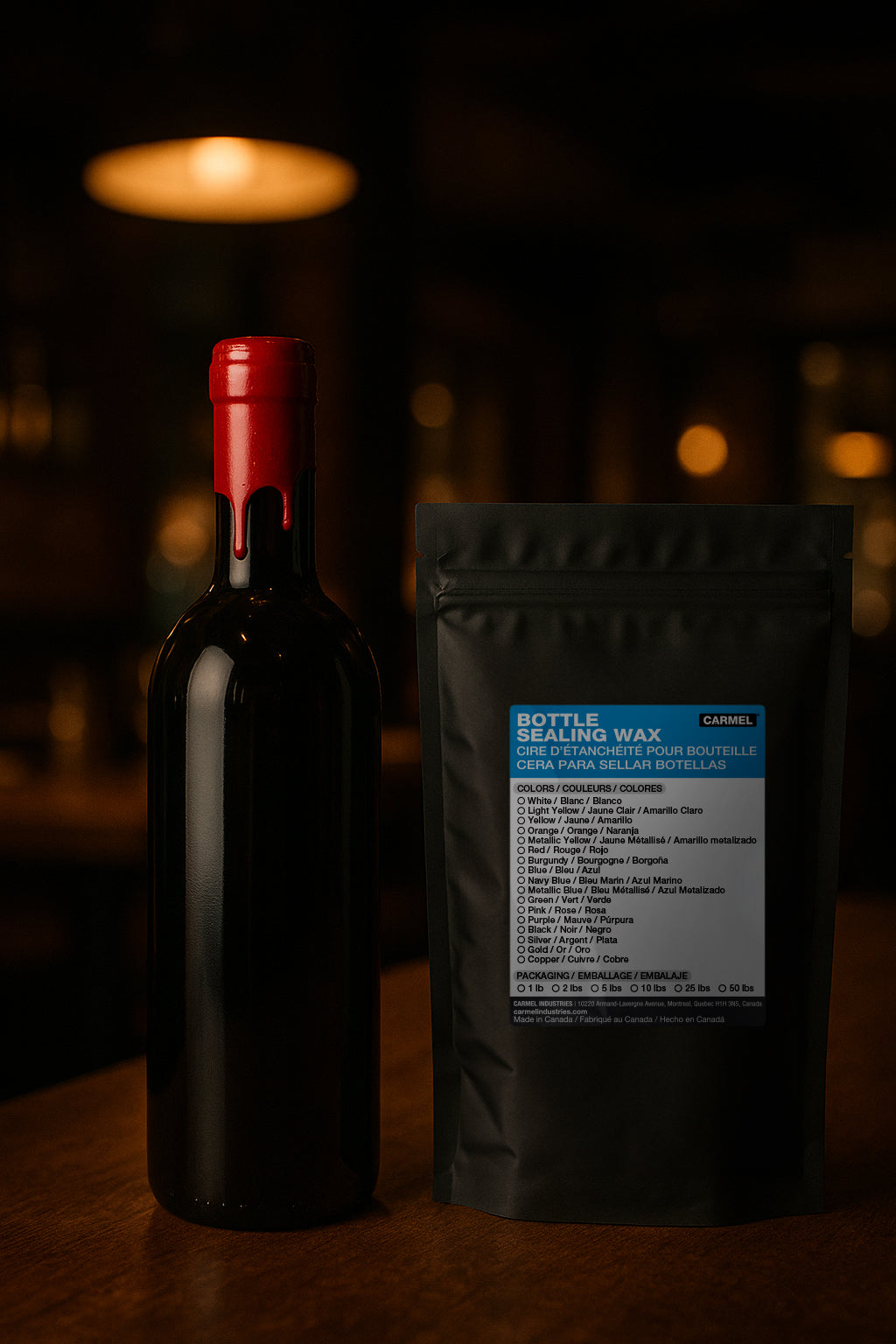 Cera para sellar botellas
