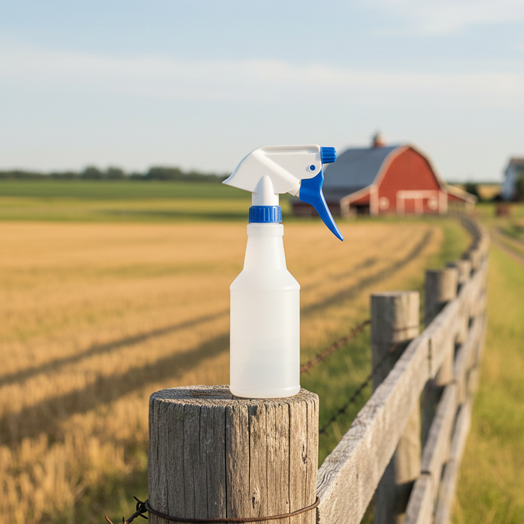 Botella de spray de tinte para marcado de ganado recargable