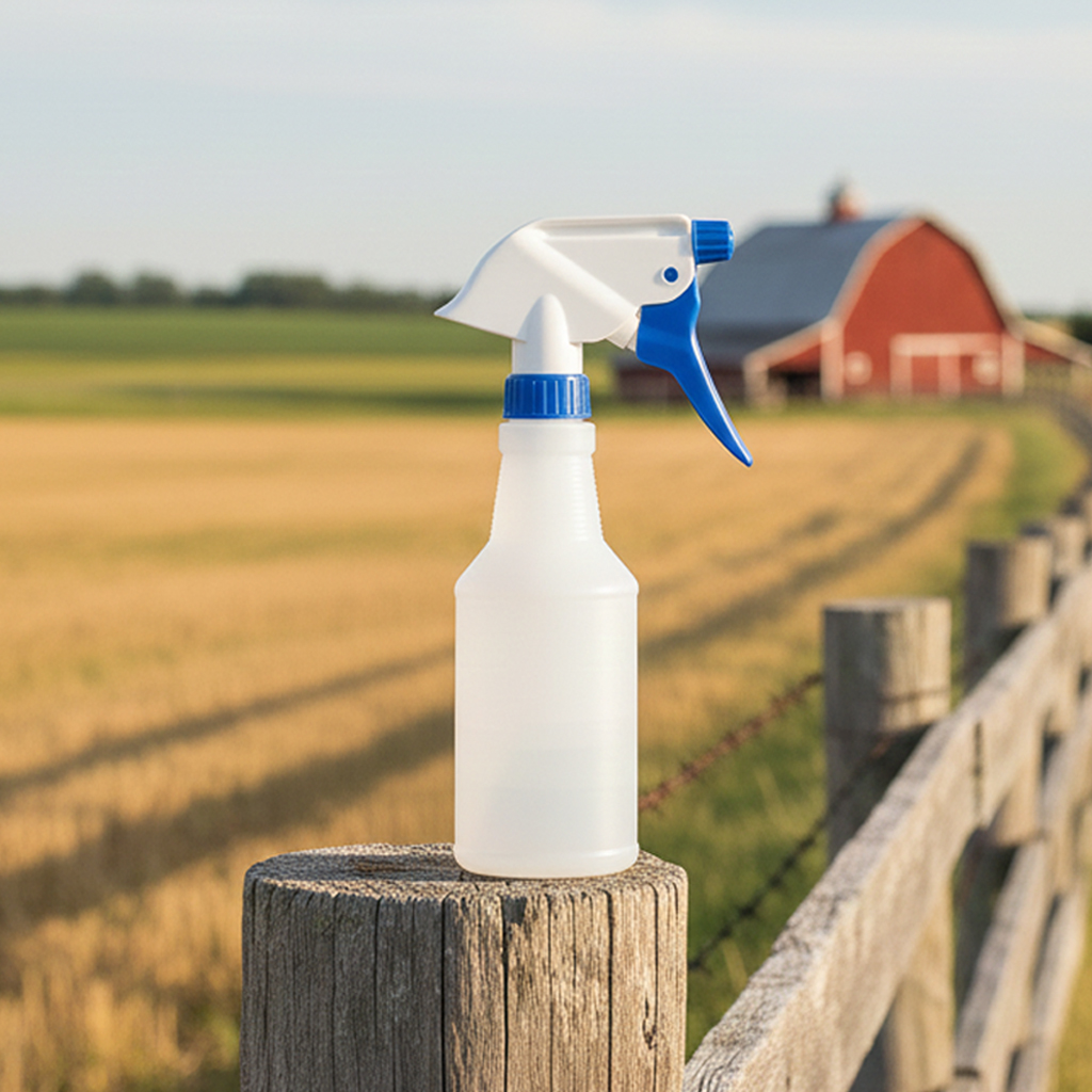 Botella de spray de tinte para marcado de ganado recargable
