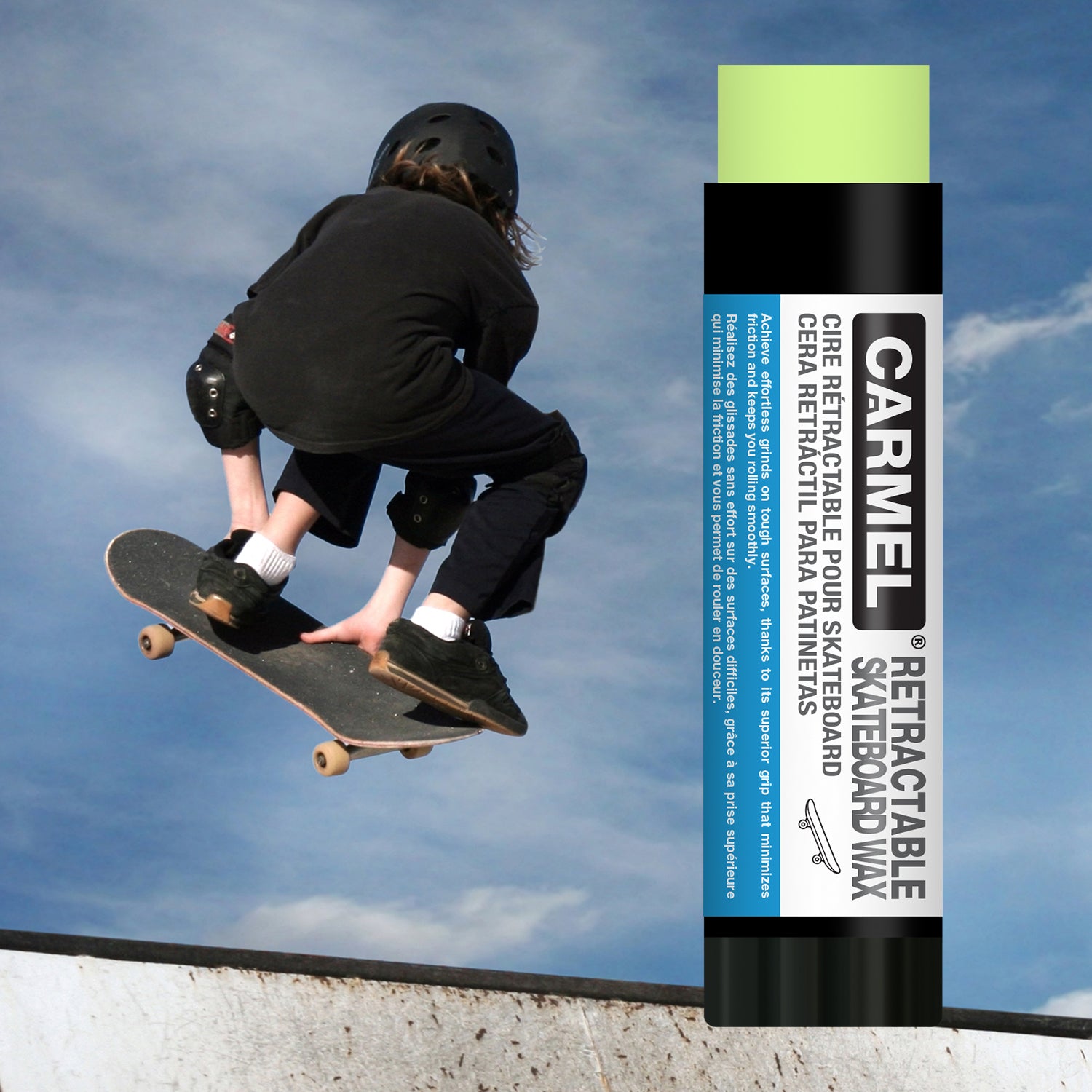 Cera retráctil para patinetas
