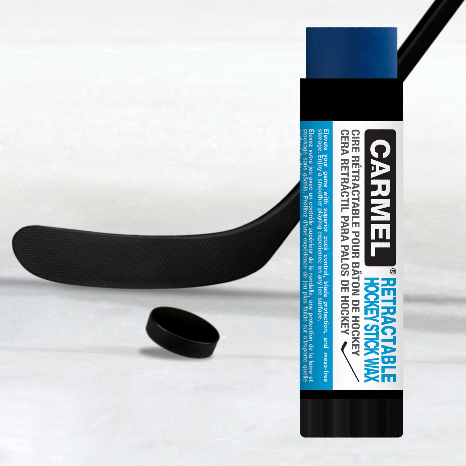 Cire pour bâton de hockey rétractable