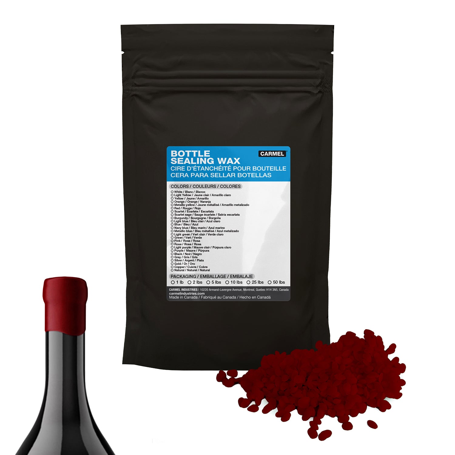 Cera para sellar botellas