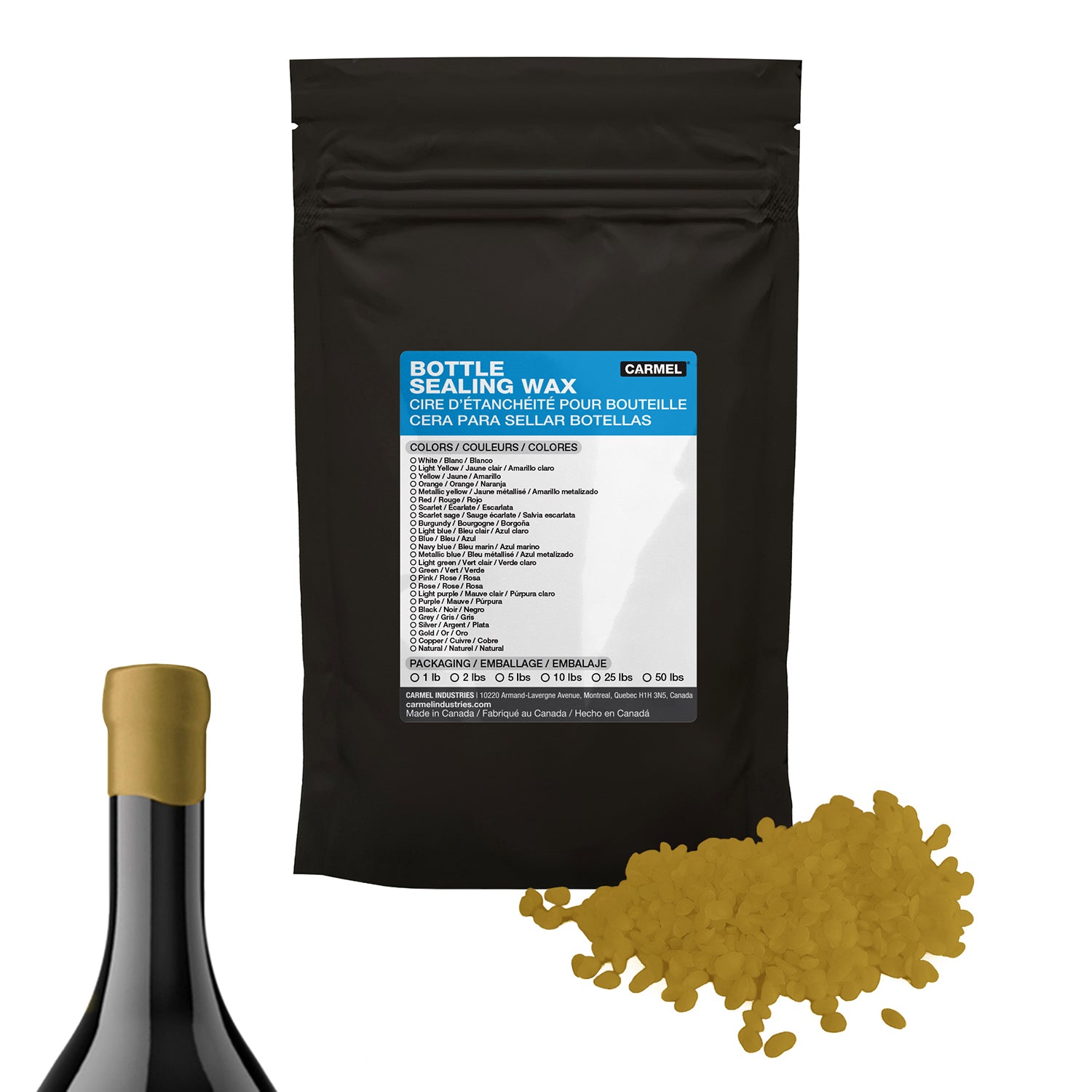 Cera para sellar botellas