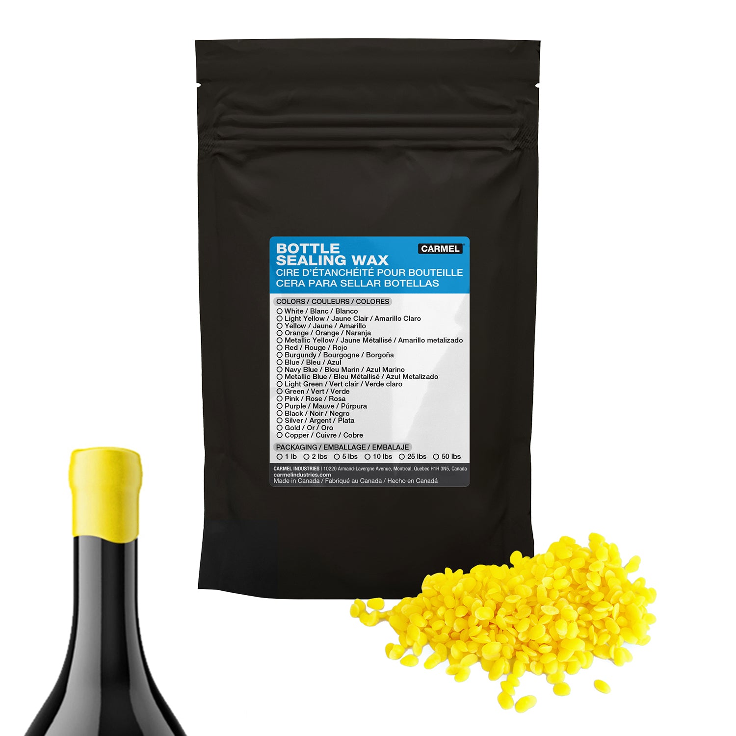 Cera para sellar botellas