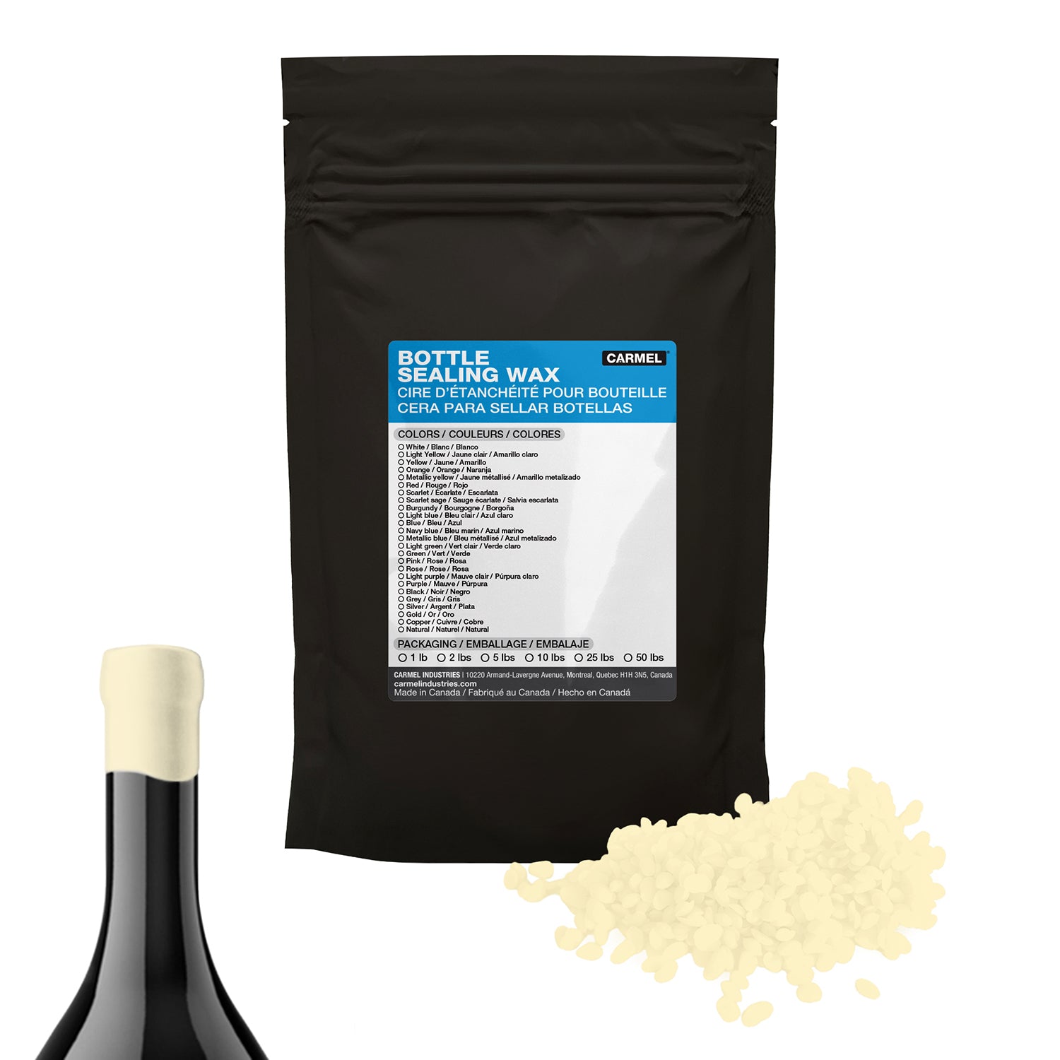 Cera para sellar botellas