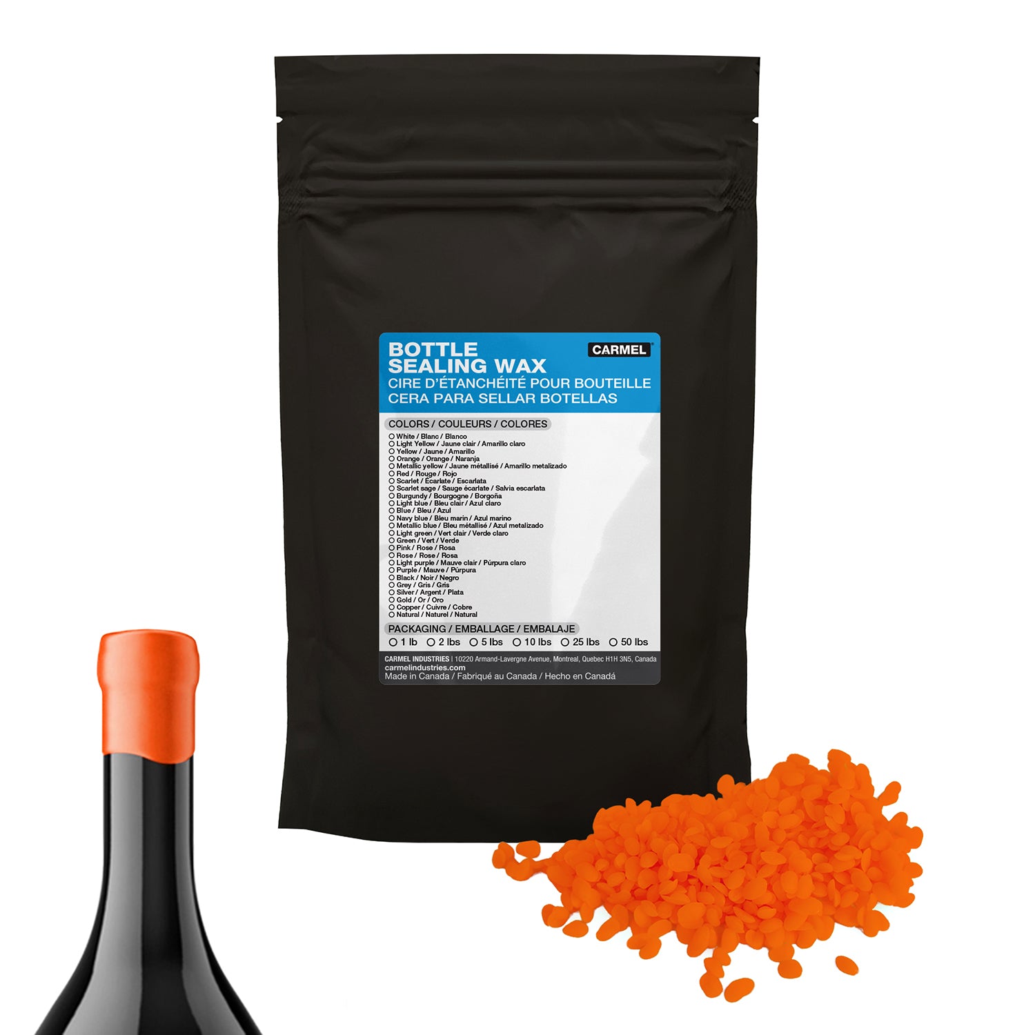 Cera para sellar botellas