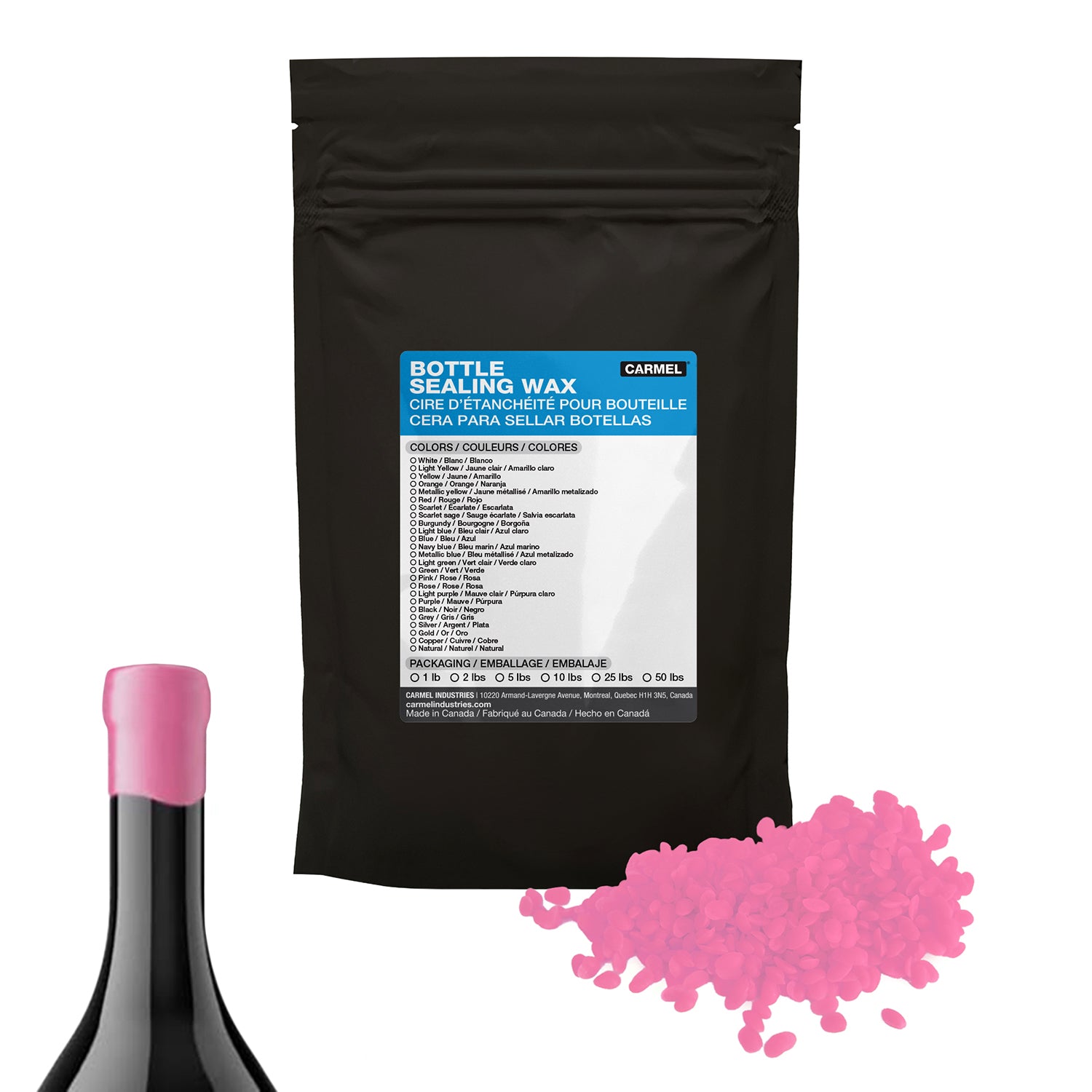 Cera para sellar botellas