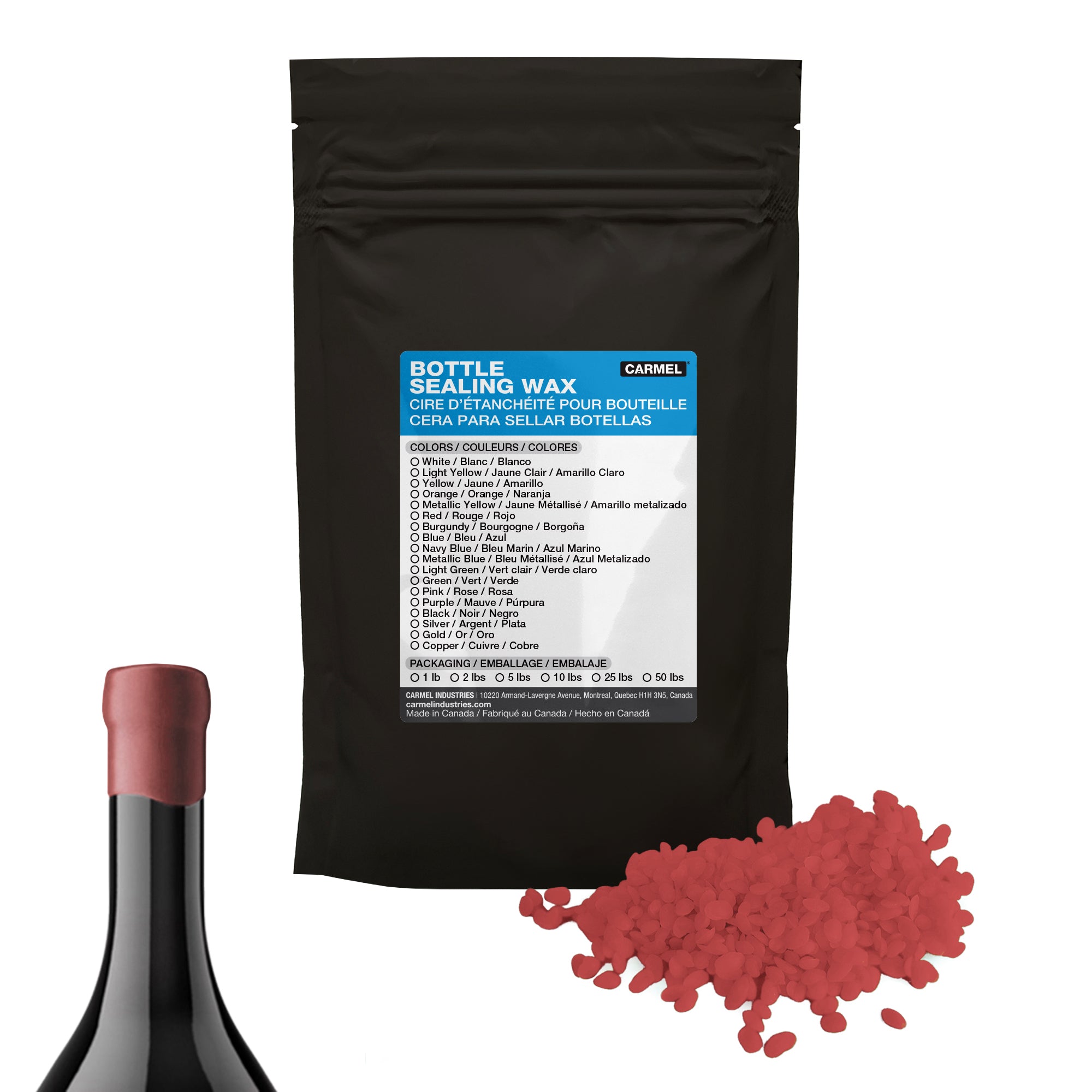 Cera para sellar botellas