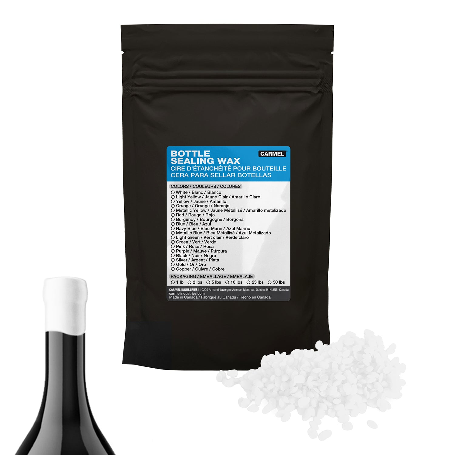 Cera para sellar botellas