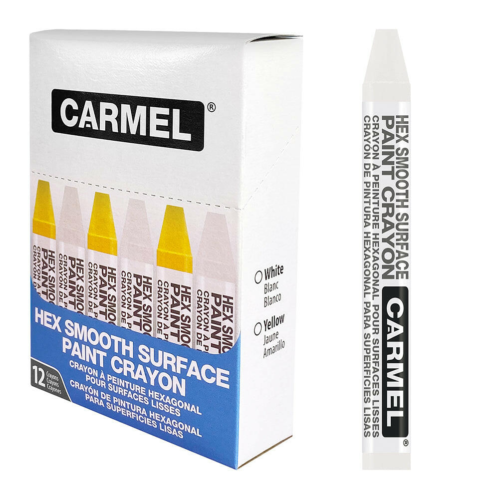 Hex Smooth Surface Paint Crayon - Box of 12