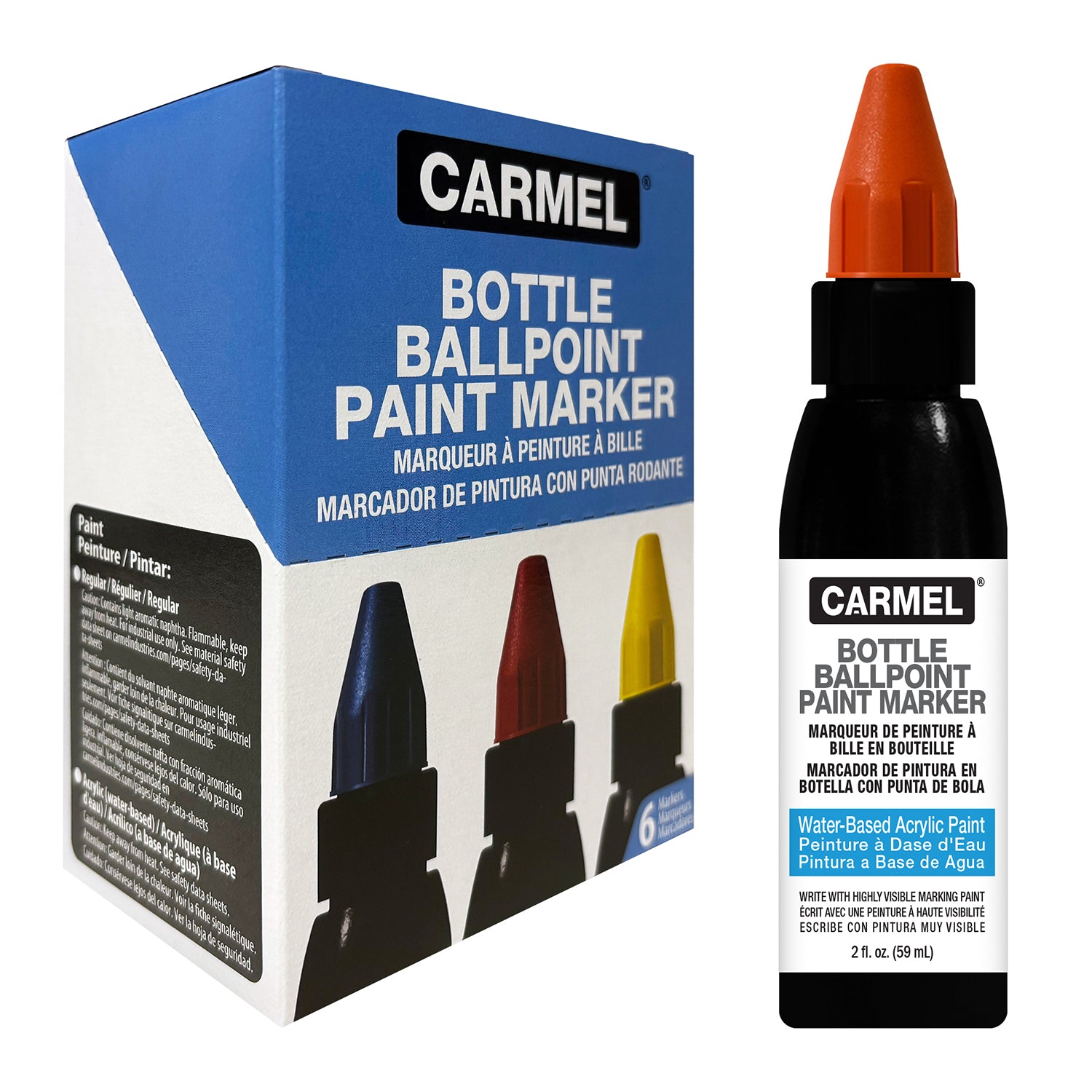 Marqueur à peinture acrylique à bille pour bouteille