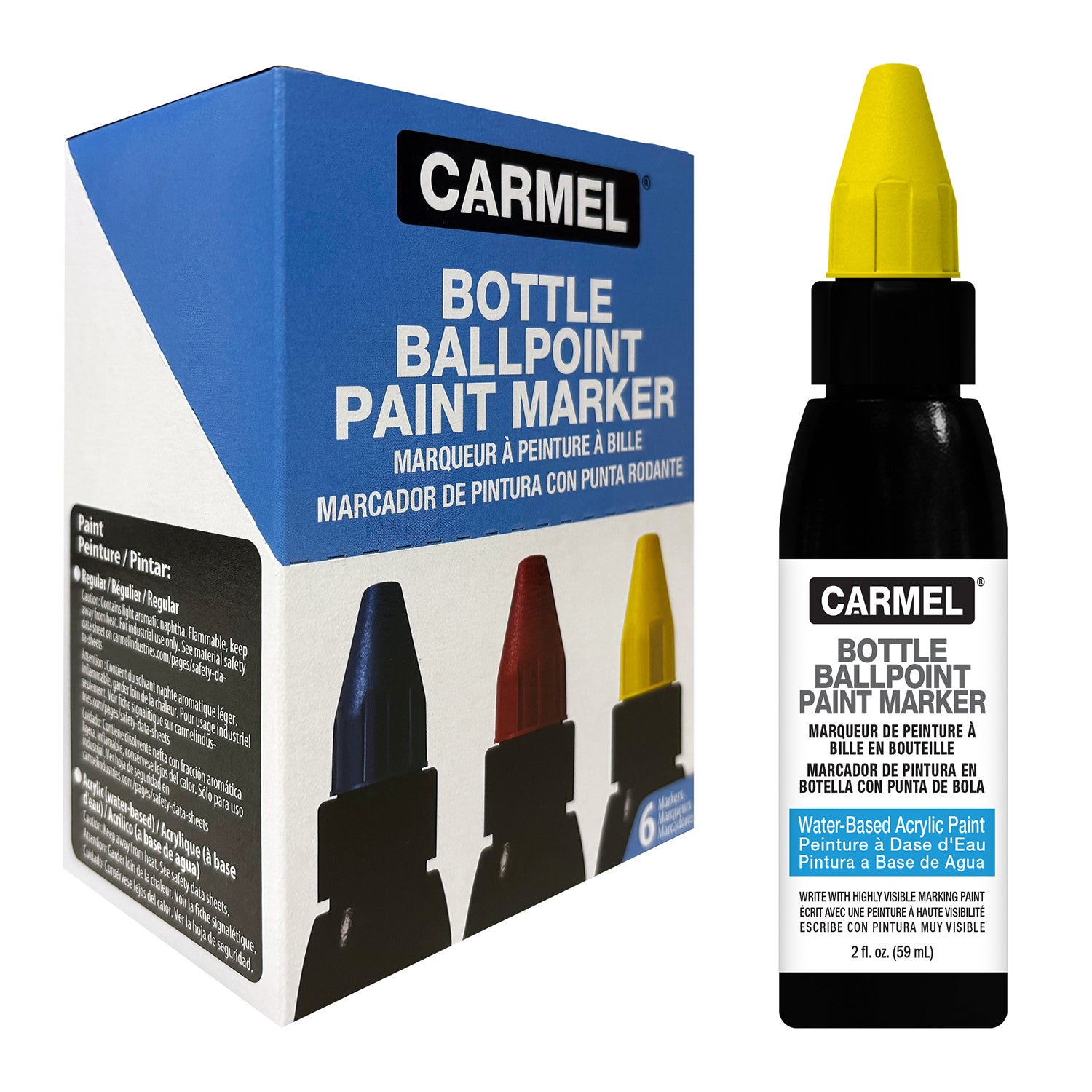 Marqueur à peinture acrylique à bille pour bouteille