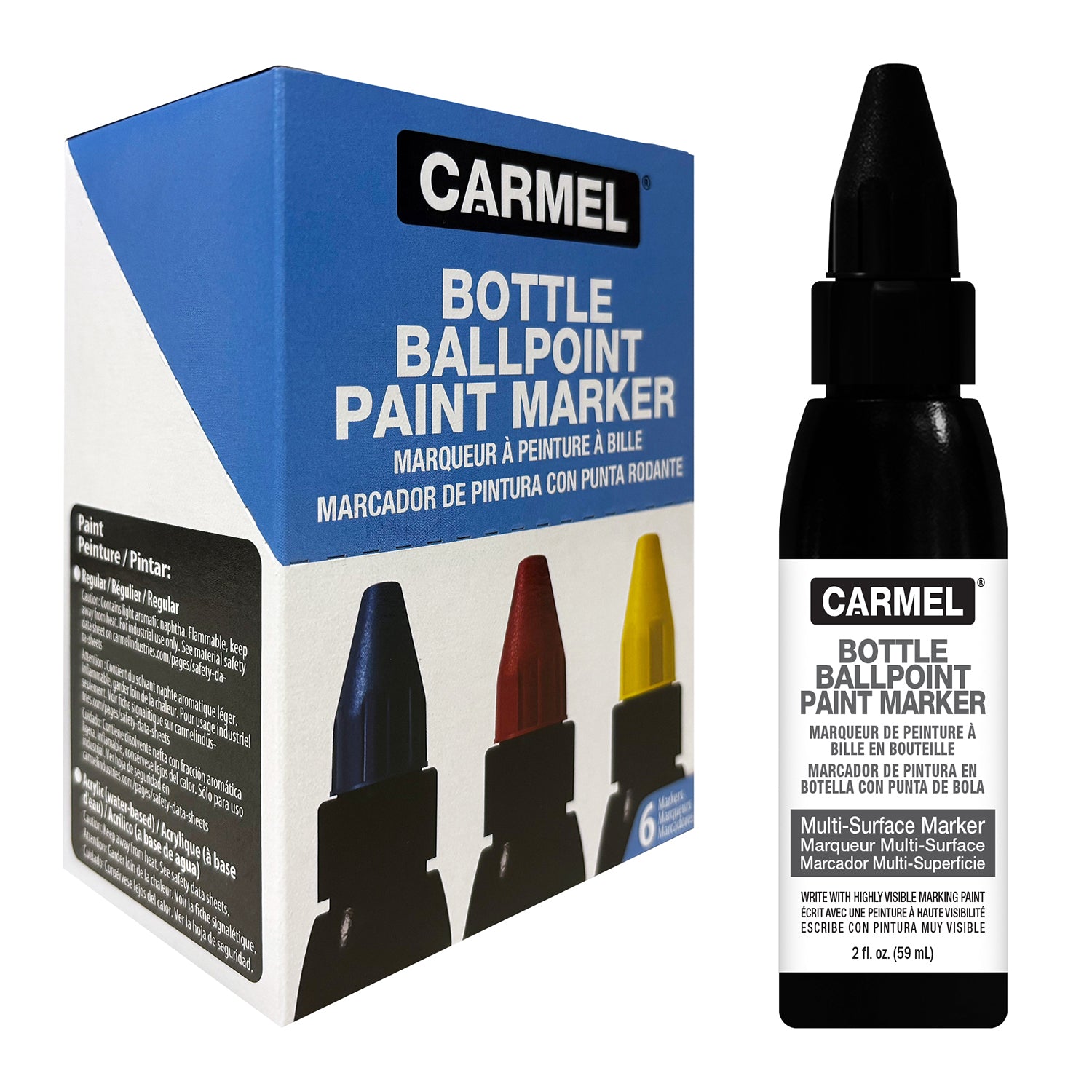 Marqueur de peinture à bille en bouteille