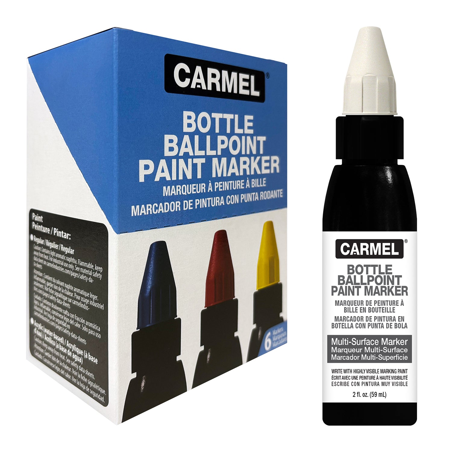 Marqueur de peinture à bille en bouteille