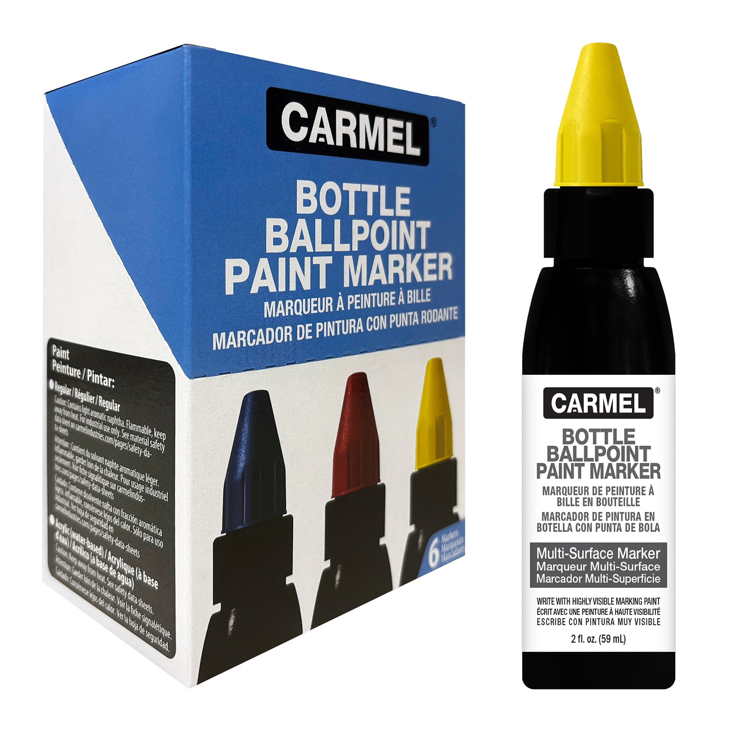 Marqueur de peinture à bille en bouteille