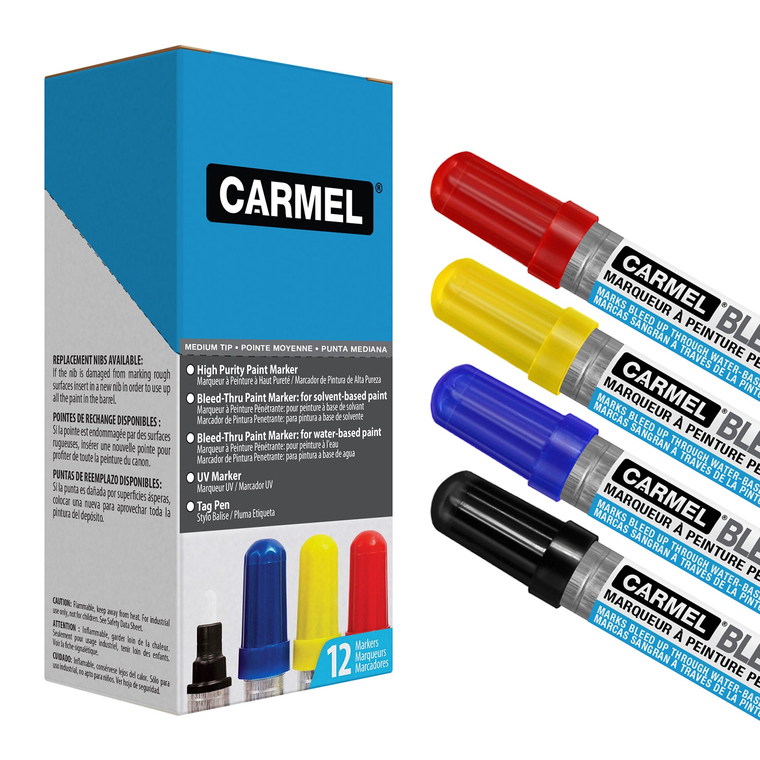 Bleed-Thru Paint Marker - Box of 12