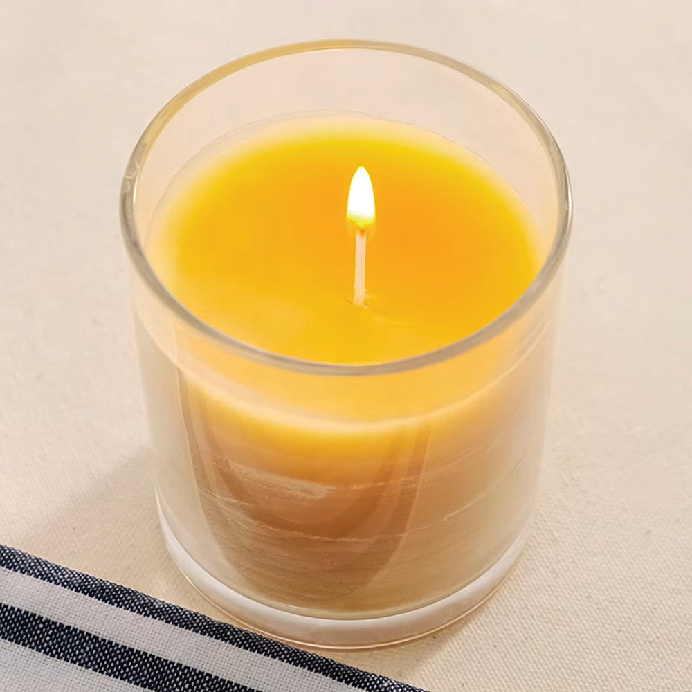 Candle Made with Carmel Pure Beeswax