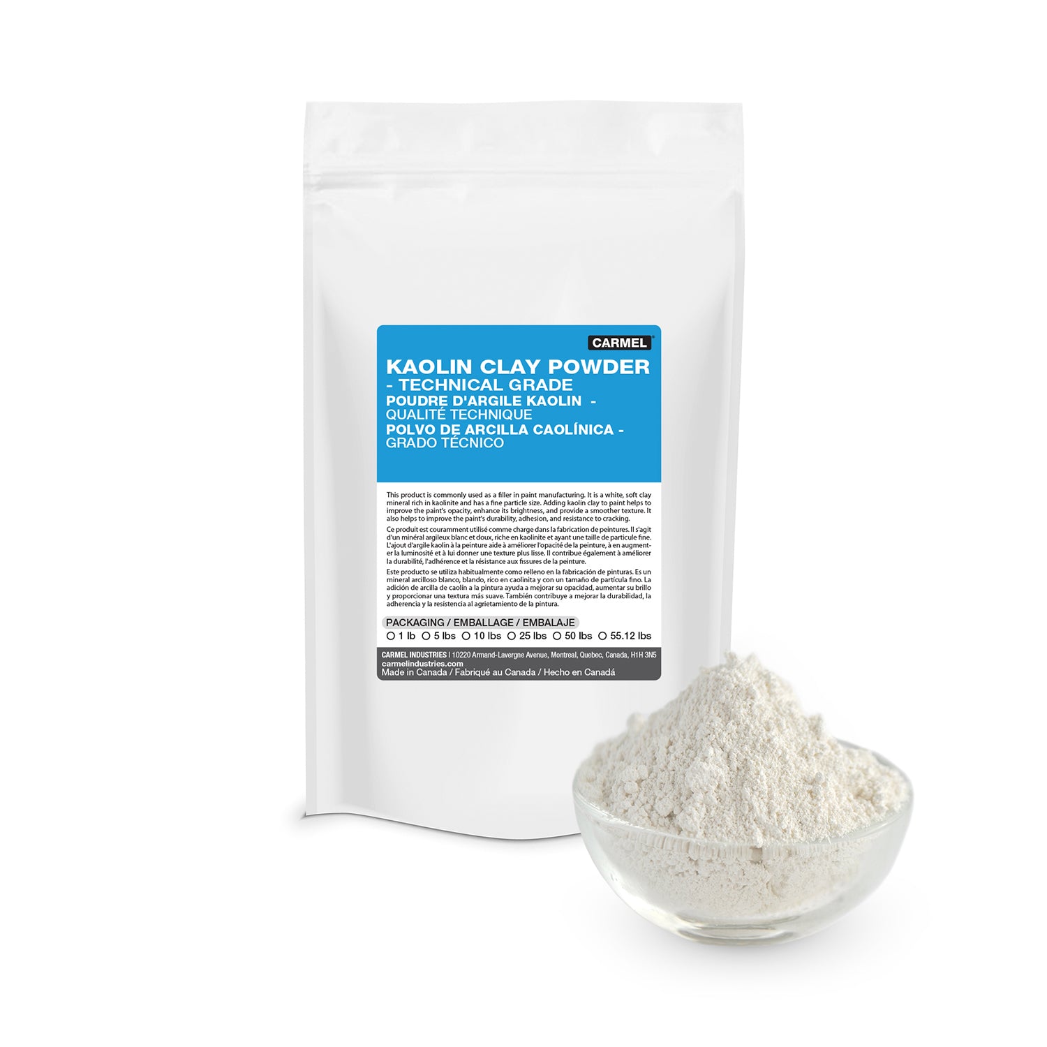 Kaolin Clay Powder - Technical Grade