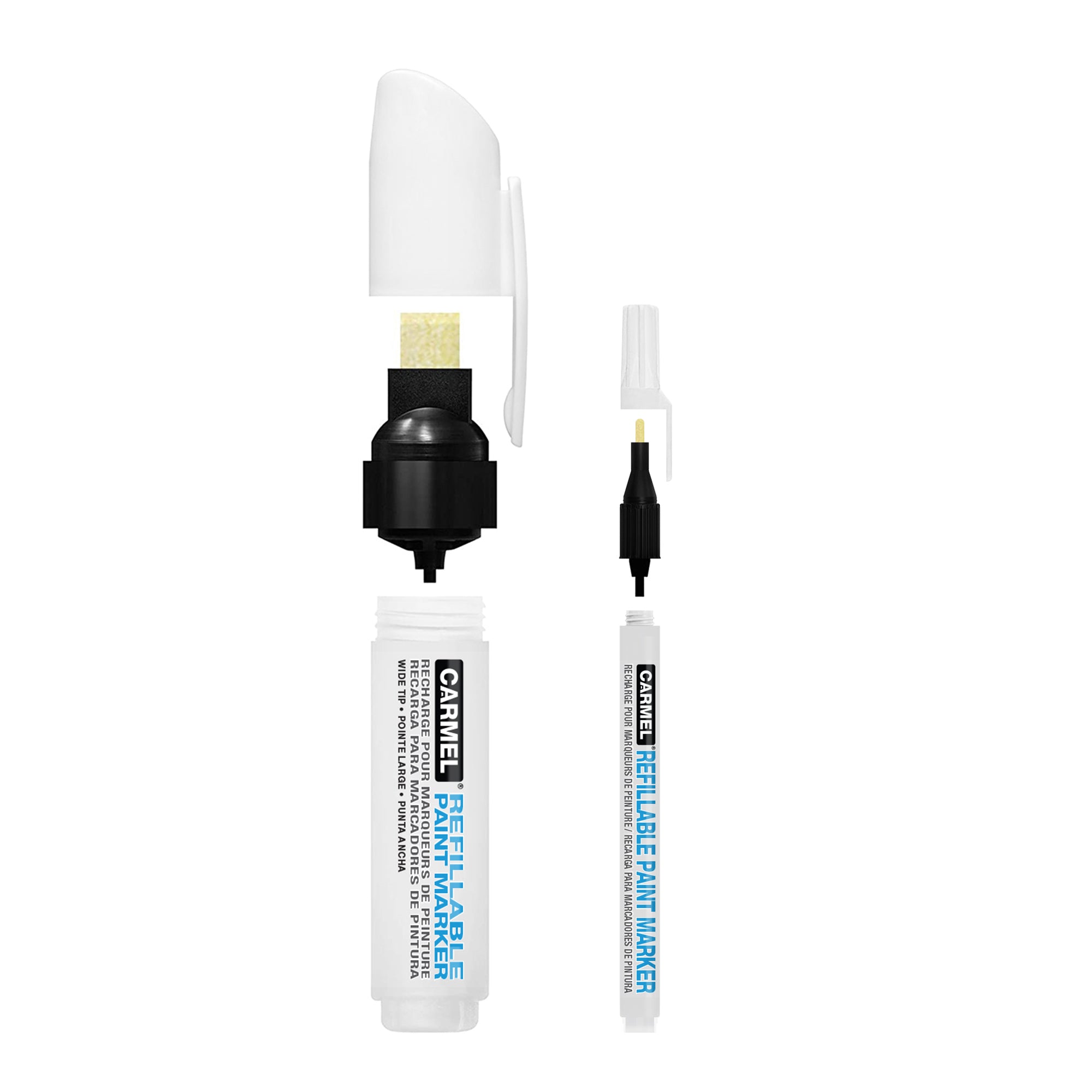 Marcador de pintura recargable - Válvula activada (marcador vacío)