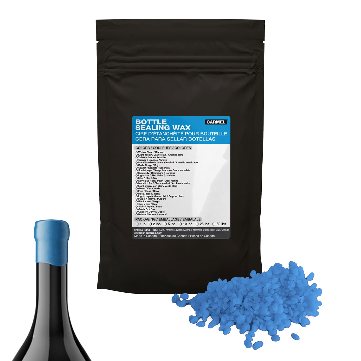 Cera para sellar botellas