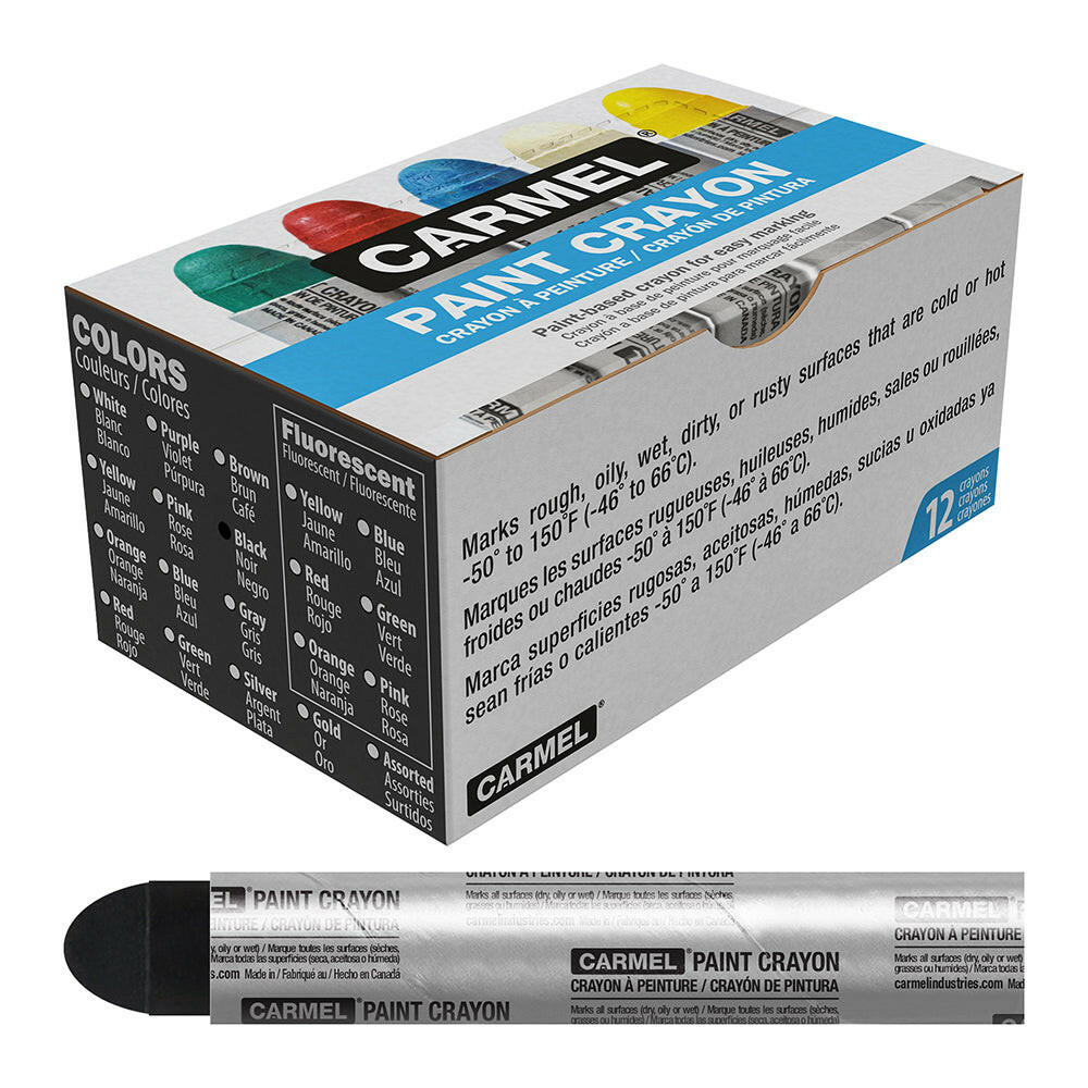 Carmel Paint Crayon, Box of 12 (Black)