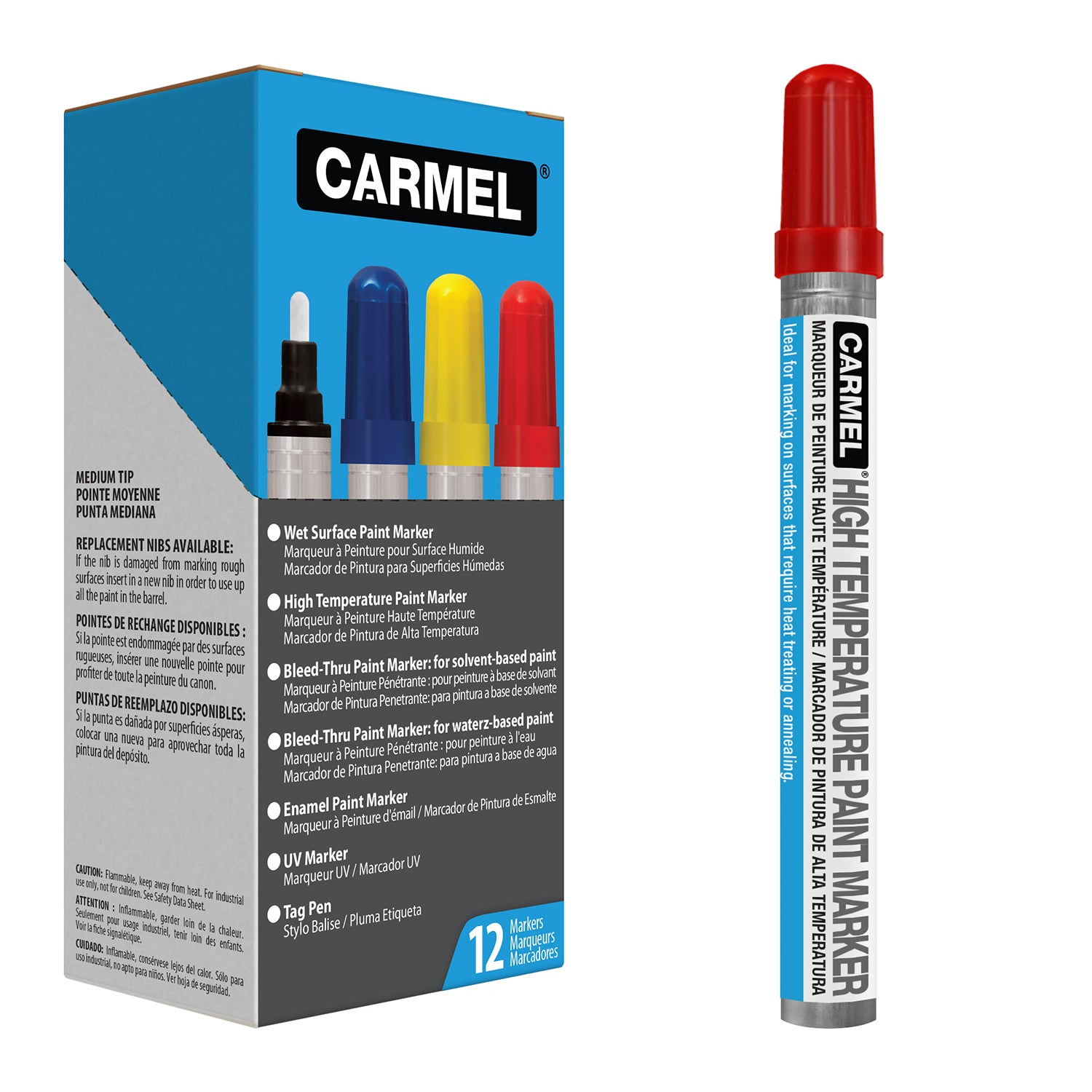 High Temperature Paint Marker - Box of 12.