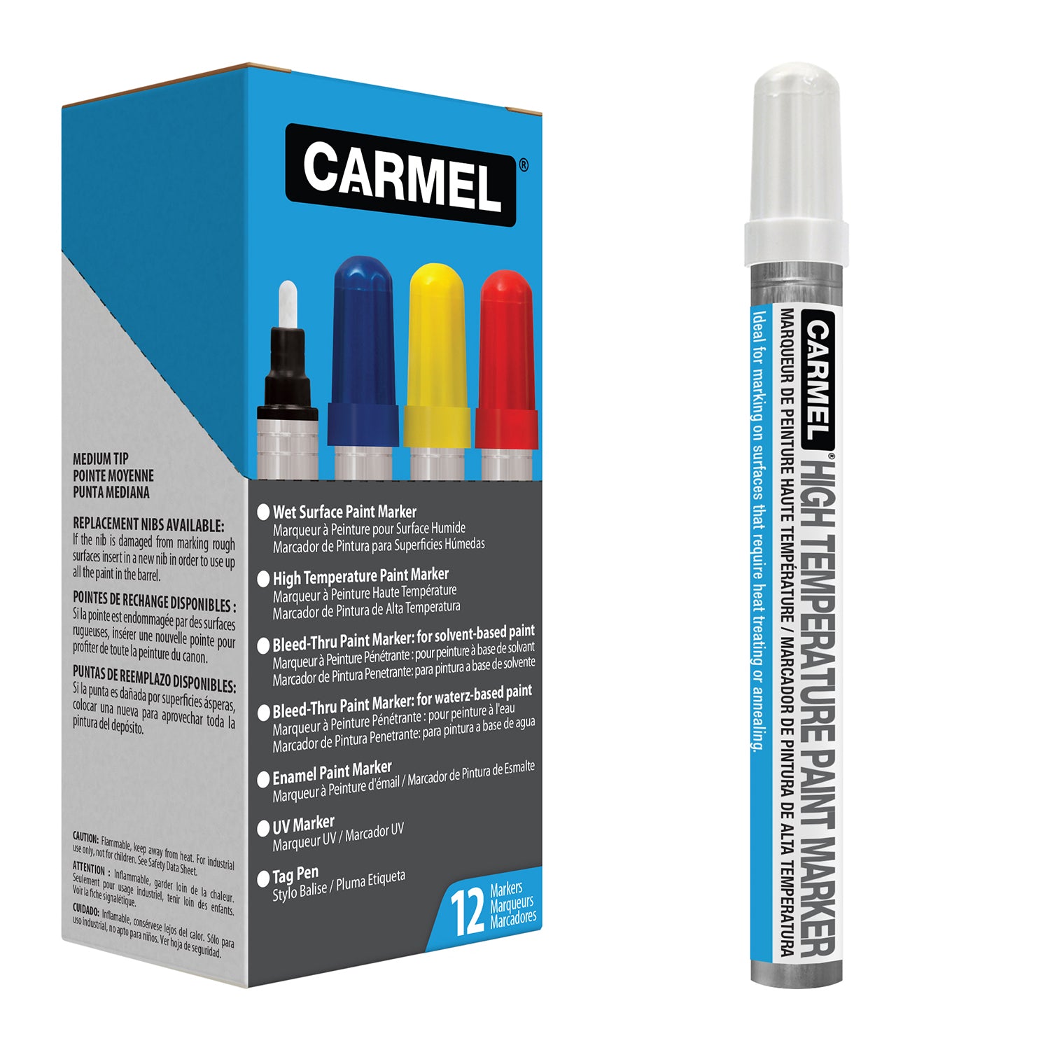 High Temperature Paint Marker - Box of 12.