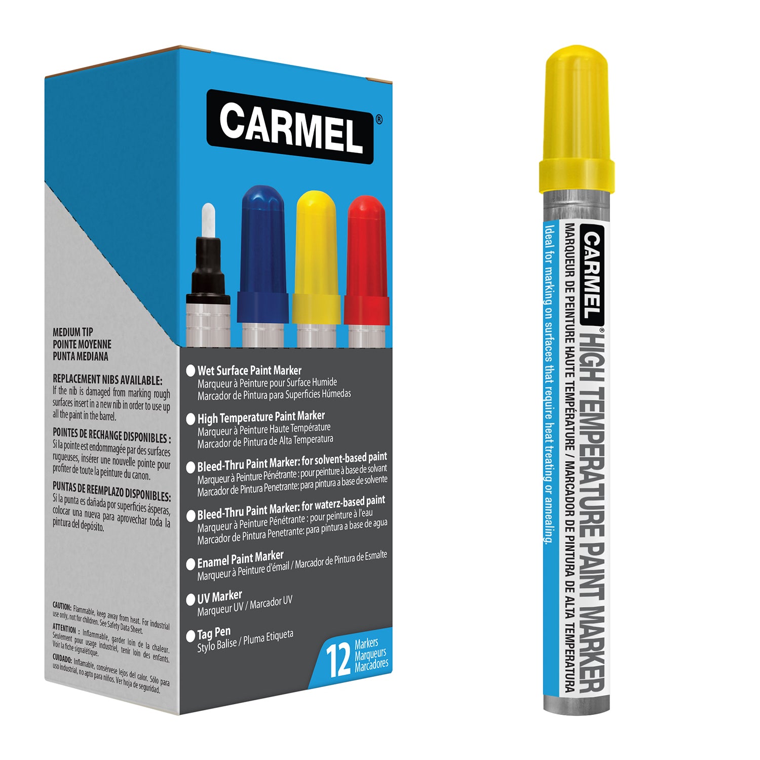 High Temperature Paint Marker - Box of 12.