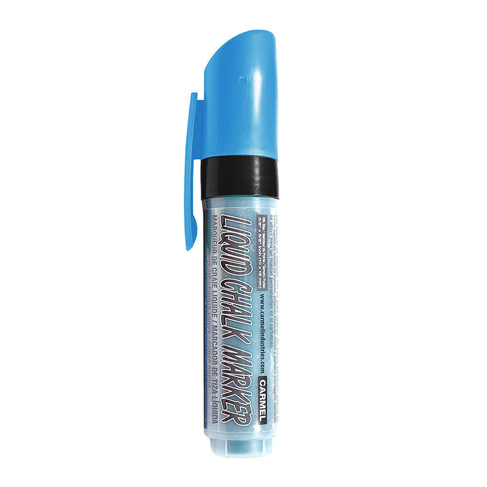 HILLMAN Liquid Chalk Window Marker Pens, Blue & White, 2-Pk
