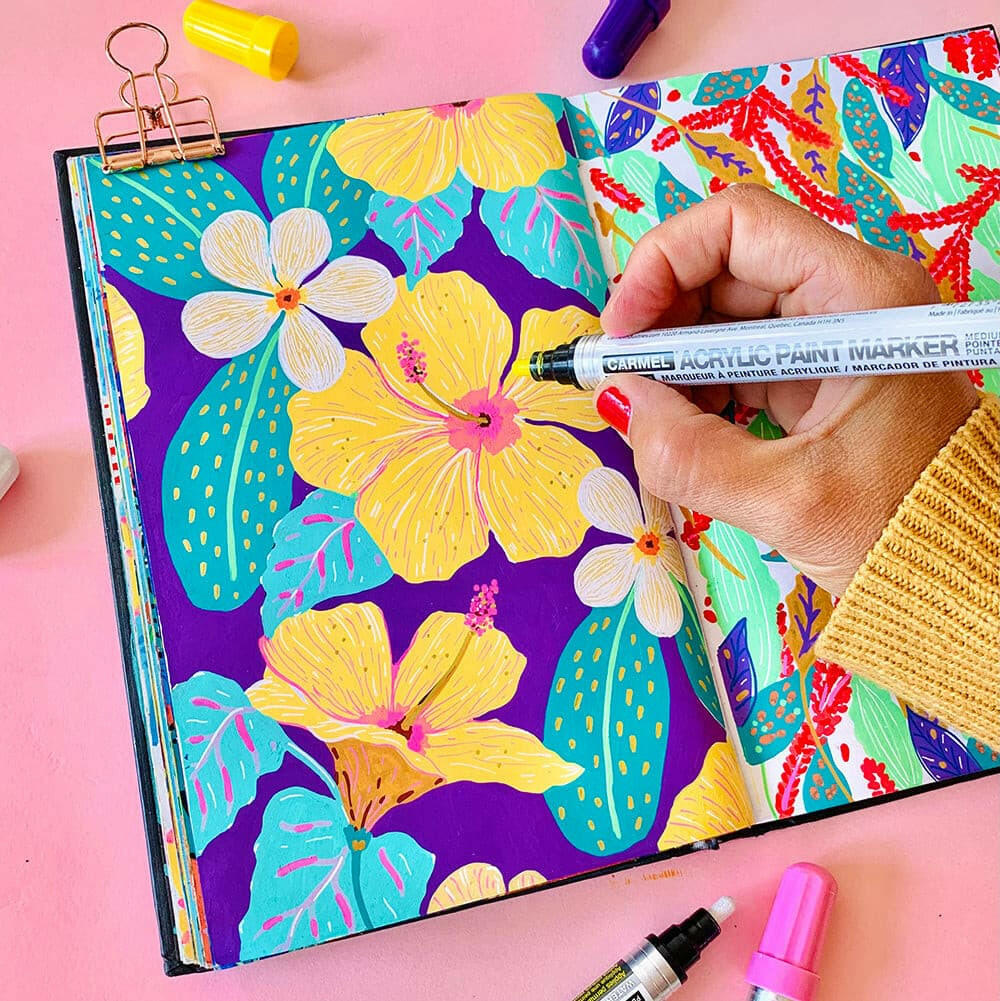 Paint incredible and vibrant artwork with Carmel Acrylic Paint Markers