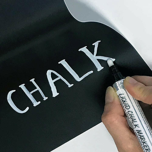 Set of 16, Liquid Chalk Markers for Blackboard, 5/16-inch Flat Tip